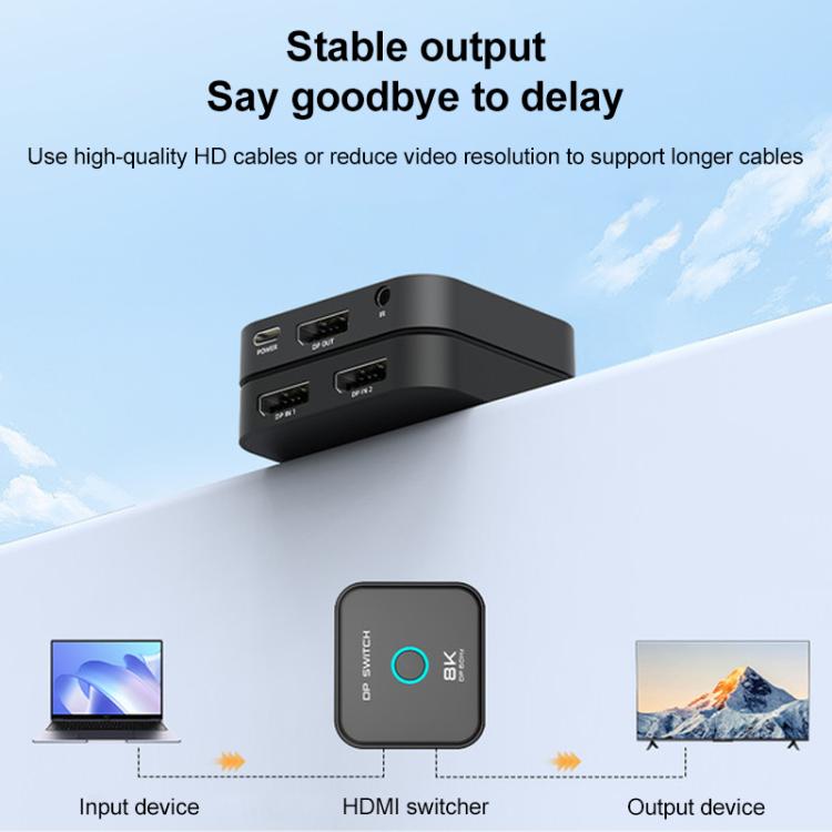 FJGEAR FJ-8K201DP 8K 60Hz DP One-way Switch