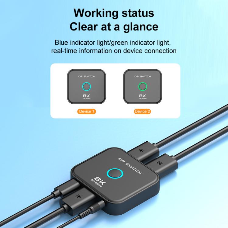 FJGEAR FJ-8K201DP 8K 60Hz DP One-way Switch