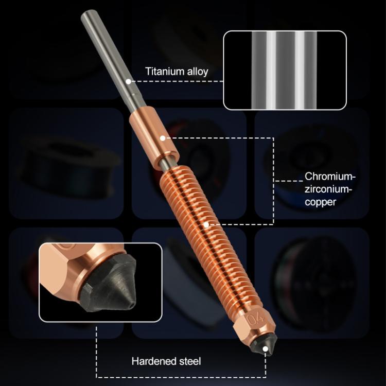 0.4mm Removable Steel Nozzle 3D Printer Part