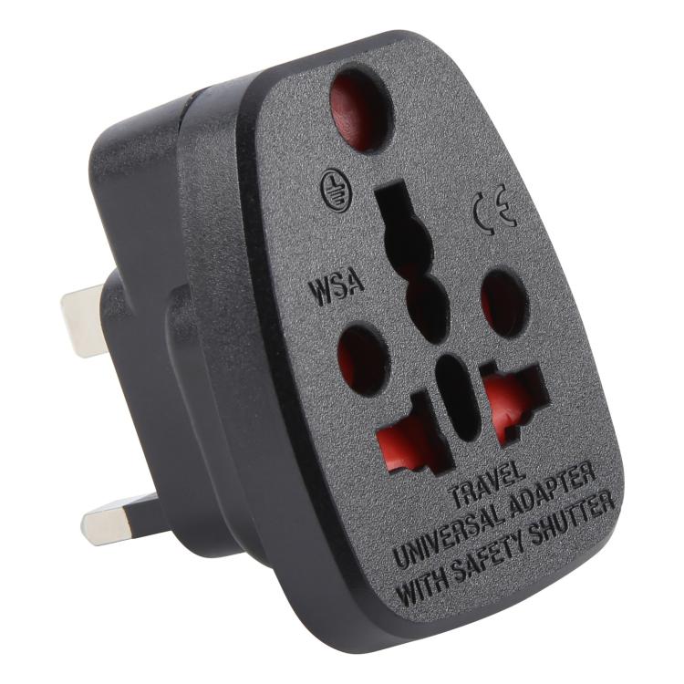 WSA-7 UK Plug Global Travel Universal Adapter with Safety Shutter