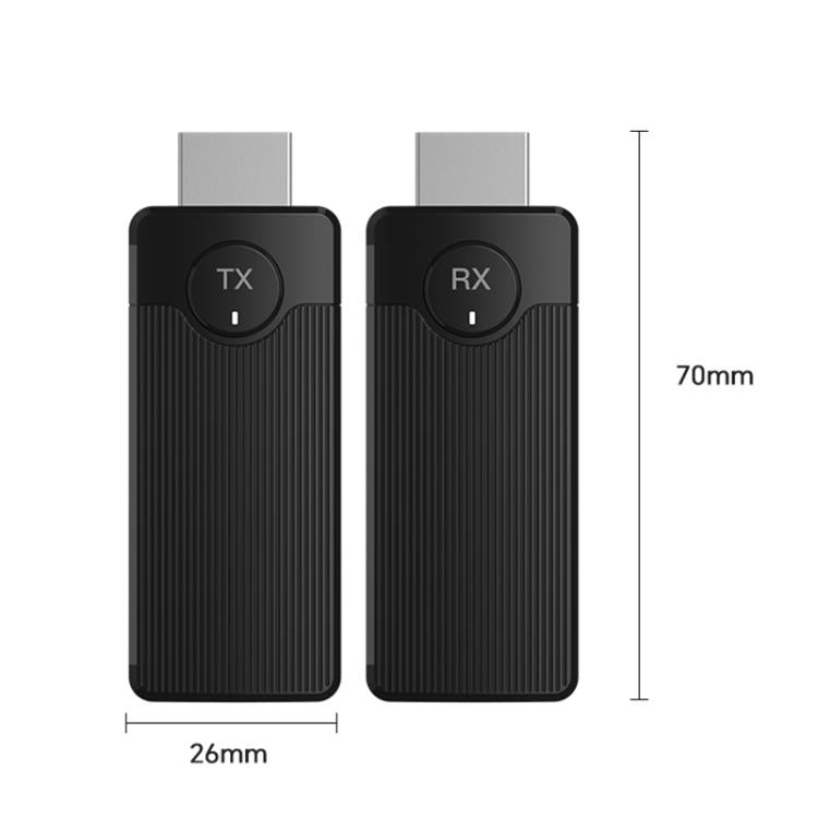 Q50 Vertical Texture Wireless HDMI Video Transmitter and Receiver Extender Adapter
