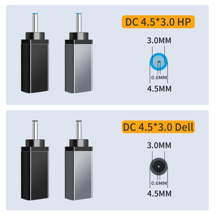 1.8m 140W Type-C to DC Laptop Charging Cable, DC4.5x3.0mm For DELL, DC4.5x3.0mm For HP, DC4.5x3.0mm For ASUS, DC7.4x5.0mm For DELL, DC7.4x5.0mm For HP, DC5.5x2.1mm 28V5A, DC5.5x2.1mm 20V7A, DC5.5x2.5mm 28V5A, DC5.5x2.5mm 20V7A, DC6.0x3.7mm 20V7A