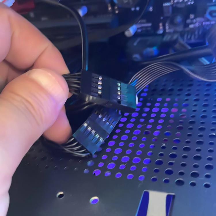 Desktop Computer Motherboard 2 in 1 9 Pin USB Adapter Extension Cable