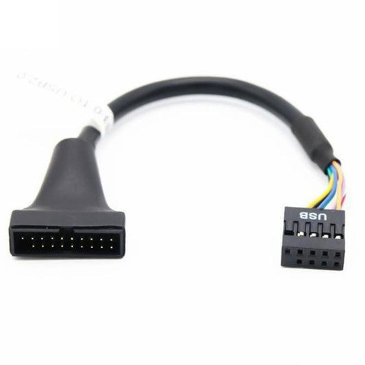 2pcs Computer Motherboard USB3.0 Adapter Cable, 20 Pin Male to 9 Pin Female, 9 Pin Male to 20 Pin Female