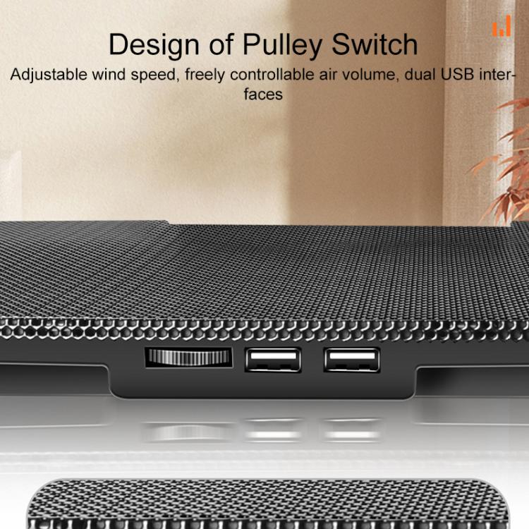 NUOXI 4-Speed Adjustable 8-Core Large Fan Laptop Cooler