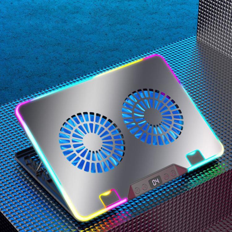 NUOXI F36-2 6-Speed Adjustable Dual-Fan Ultrathin Laptop Cooler