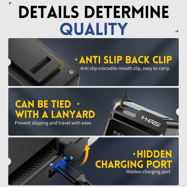 FNIRSI GC-02 Personal Radiation Detector with Alarm