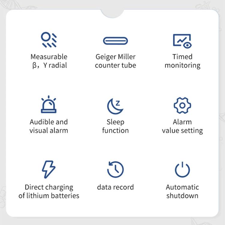 FNIRSI GC-02 Personal Radiation Detector with Alarm