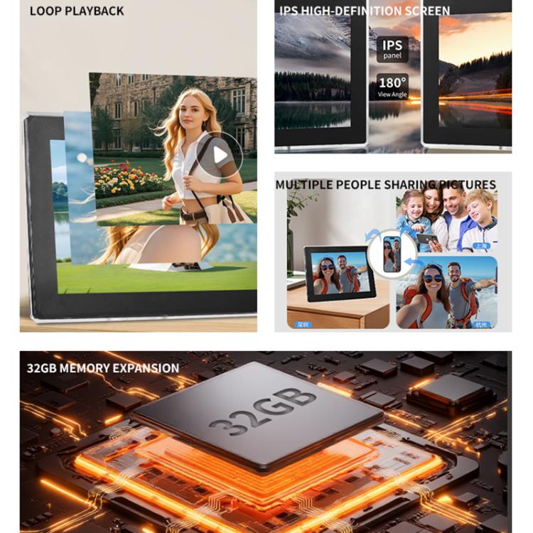 10 inch IPS HD Screen Smart WiFi Advertising Machine, US Plug, EU Plug, UK Plug, AU Plug