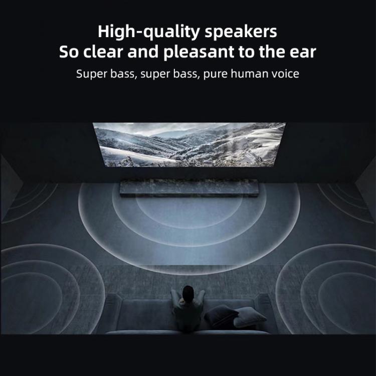 Cheerlux C58A1 Whale OS Version 1920x1080P 650ANSI Smart Projector, with Front Display