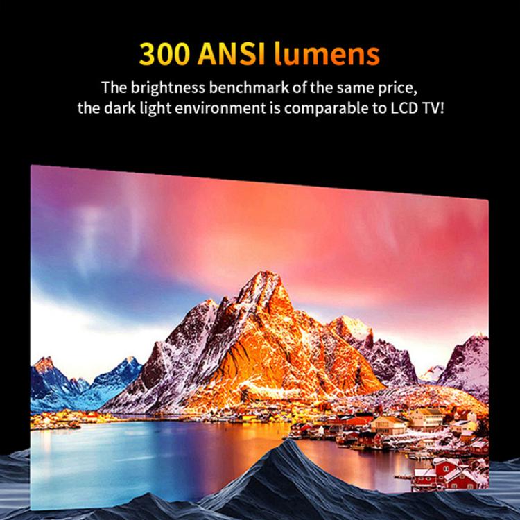 Cheerlux E2C Whale OS Version 1920x1080P 300ANSI Smart Projector