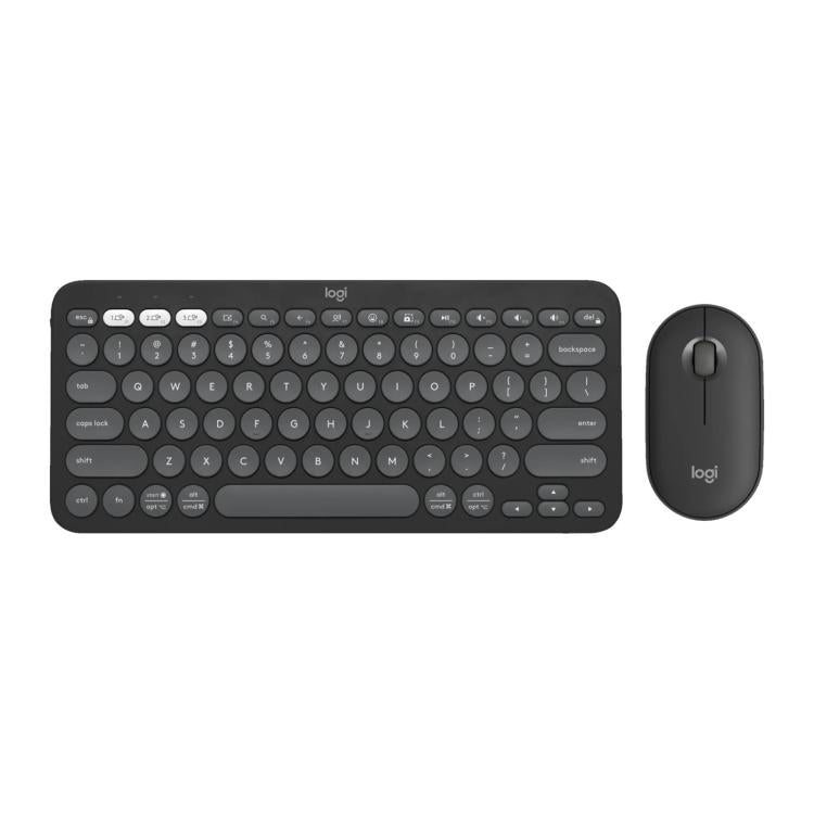 罗技 PEBBLE 2 COMBO Thin and Light Wireless Slim Bluetooth Keyboard and Mouse Set