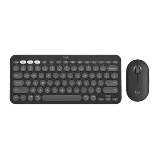 罗技 PEBBLE 2 COMBO Thin and Light Wireless Slim Bluetooth Keyboard and Mouse Set
