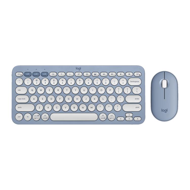 罗技 PEBBLE 2 COMBO Thin and Light Wireless Slim Bluetooth Keyboard and Mouse Set