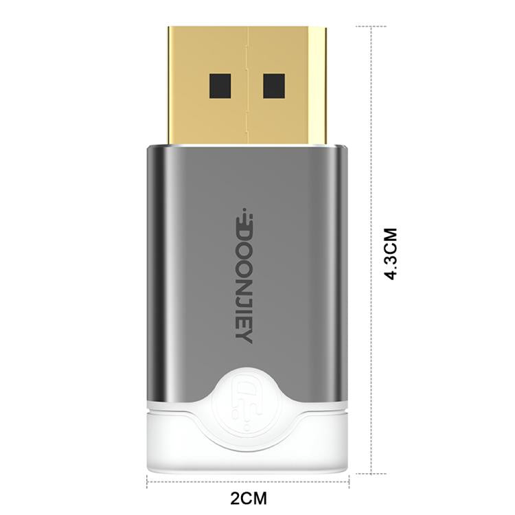 DOONJIEY DisplayPort Interface Graphics Card Spoofer Display Emulator Virtual Monitor with Indicator Light