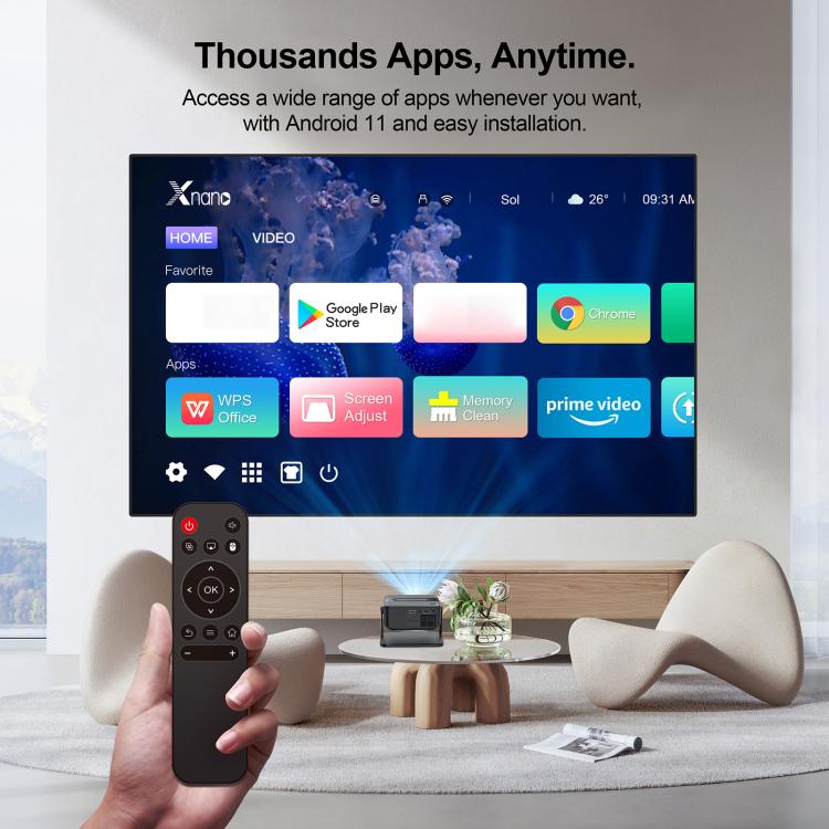 WOWOTO WWT-BL15 Android 11 LCD Display 720P 120ANSI Smart Projector, WWT-BL15