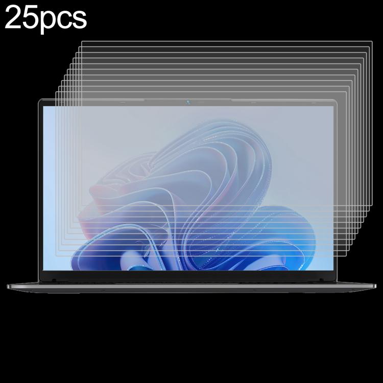 25pcs 9H 0.3mm Explosion-proof Tempered Glass Film, For BMAX MAXBook X15 Pro 15.6 inch