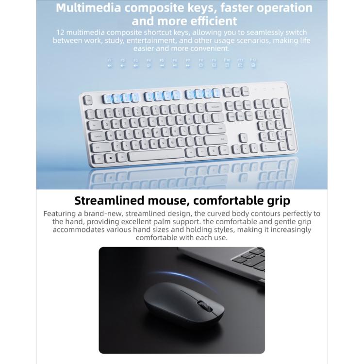 Original Xiaomi 2.4GHz Wireless Keyboard & Mouse Set 3