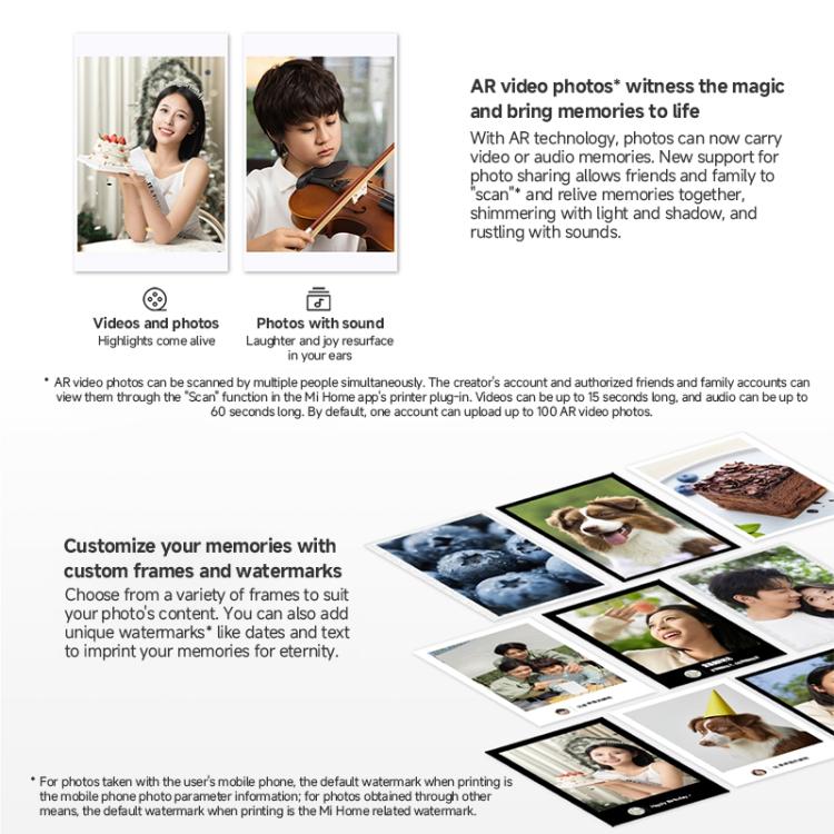 Original Xiaomi Mijia Pocket Photo Printer Pro