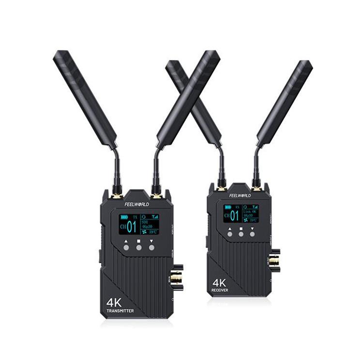FEELWORLD WT1S 4K Wireless Video Transmission System SDI + Dual HDMI-compatible Full Duplex Intercom Live Streaming, WT1S