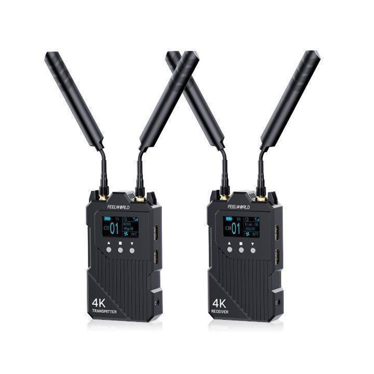 FEELWORLD WT1H 4K Wireless Video Transmission System Dual HDMI-compatible Full Duplex Intercom Live Streaming, WT1H