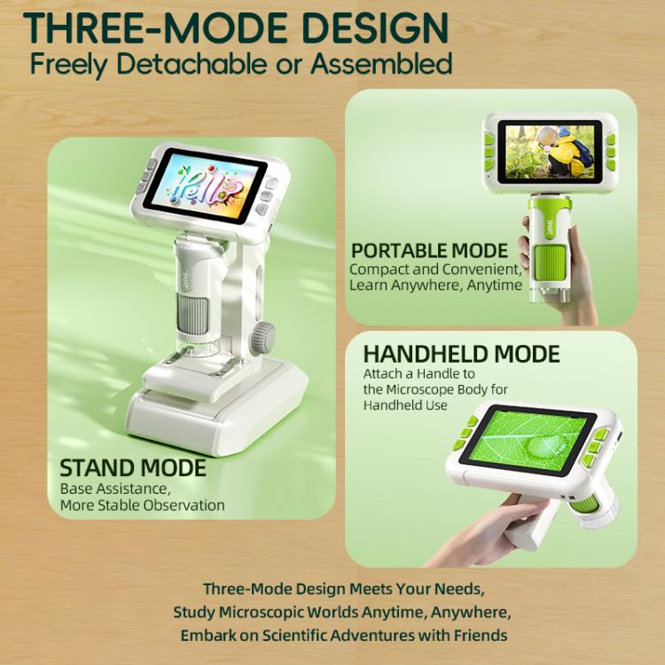 JJR/C P01 4.0 inch HD Color Screen 1600x Children Electron Microscope