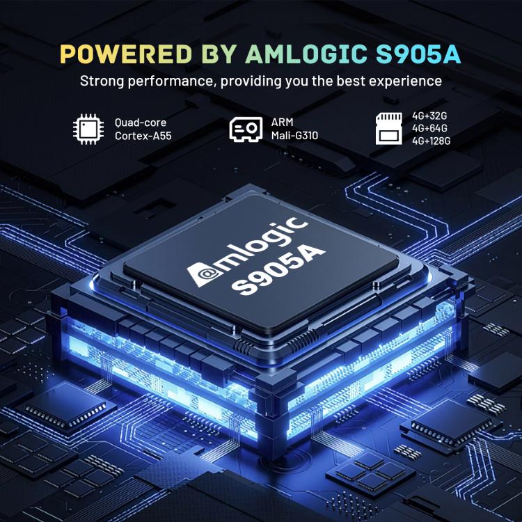 HK1 RBOX X50 Android 14 Smart TV Box with Remote Control, Amlogic S905A Quad-Core, 4GB+32GB, 4GB+64GB, 4GB+128GB