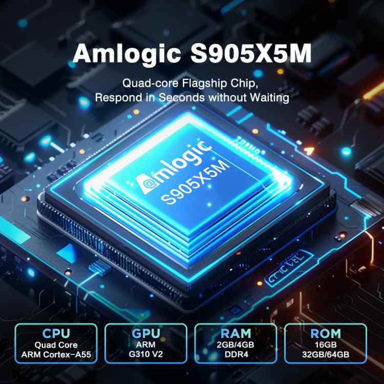 Tanix TX5 Plus Android 14 Smart TV Box with Remote Control, Amlogic S905X5M Quad-Core, 2GB+16GB, 4GB+32GB