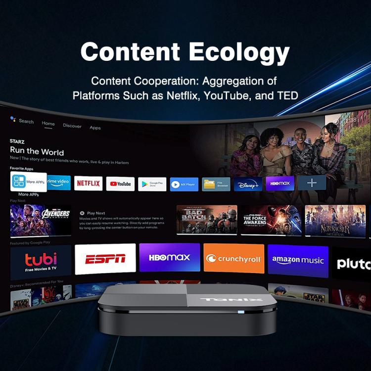 Tanix TX5 Plus Android 14 Smart TV Box with Remote Control, Amlogic S905X5M Quad-Core, 2GB+16GB, 4GB+32GB