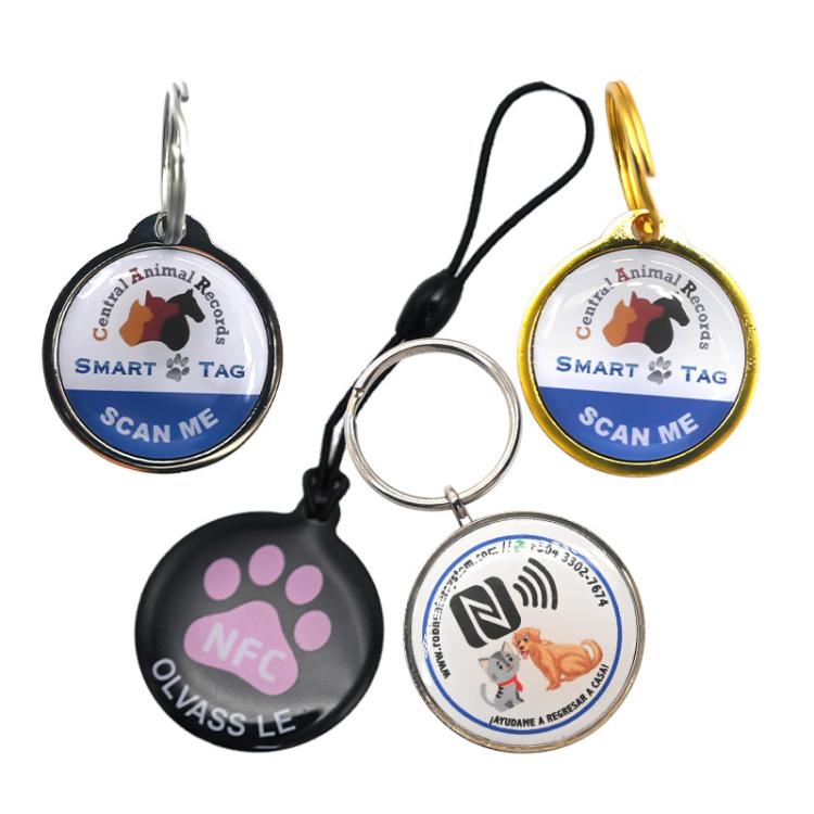 Domestic IC NFC RFID Pet Anti-lost Metal Tag, Size: 50x30mm