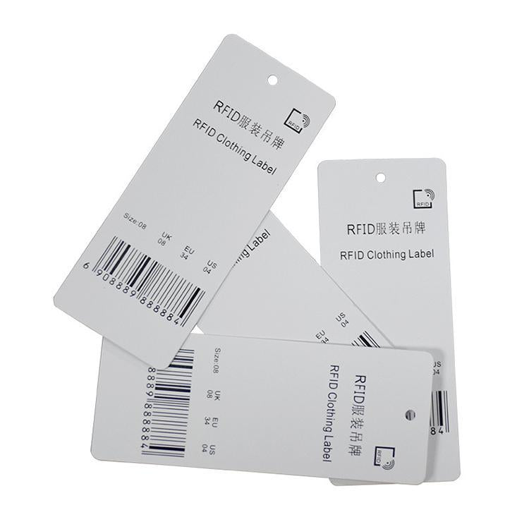 Clothing RFID Label Coated Paper Electronic Tags with NXP U8 Chip