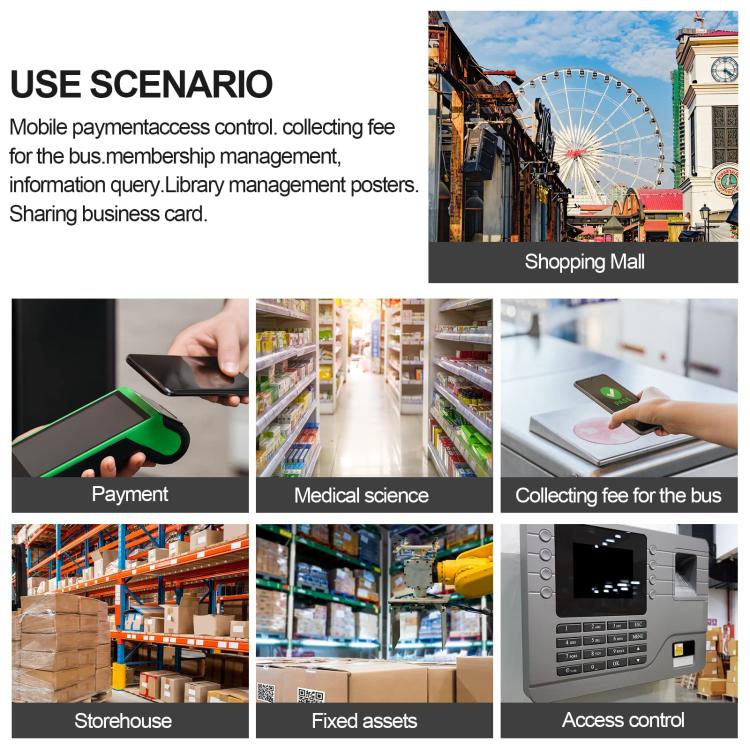 NFC Tags Sticker with NTAG213 Chip HF RFID Labels Coated Paper Round 25mm