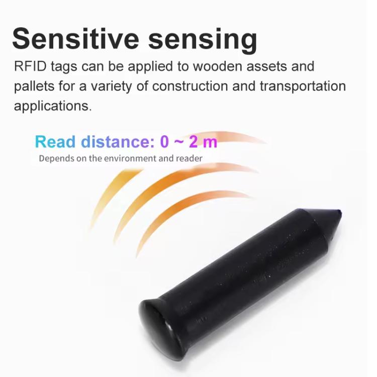 125KHz TK4100 Chip Tree RFID Nail Tag, Size: 38.31x6.04mm