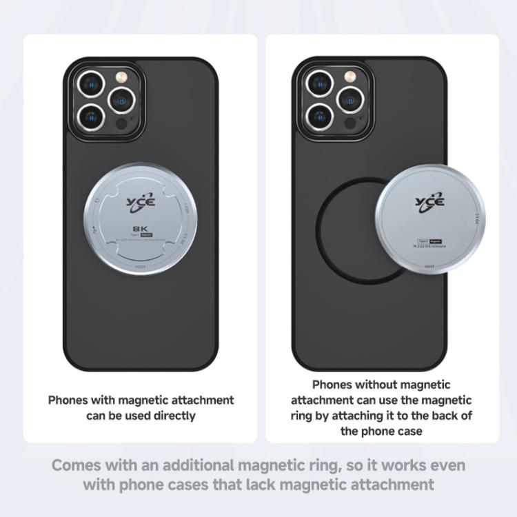 YCE-V195J USB-C / Type-C to PD3.0, HD2.1, USB3.2, 3.5mm, M.2 NVMe Magnetic Hard Drive Enclosure, YCE-V195J