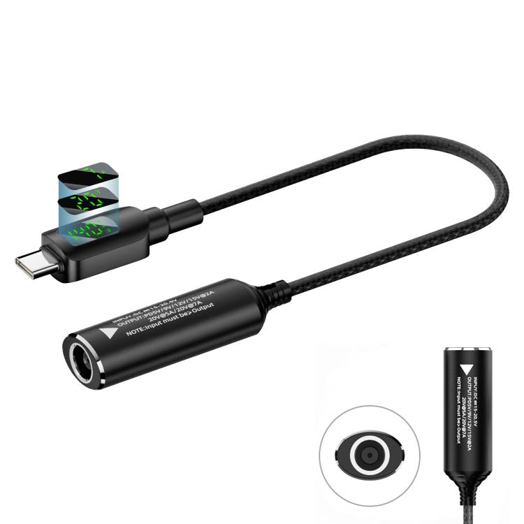 140W Digital Display Laptop Charging Adapter Connector