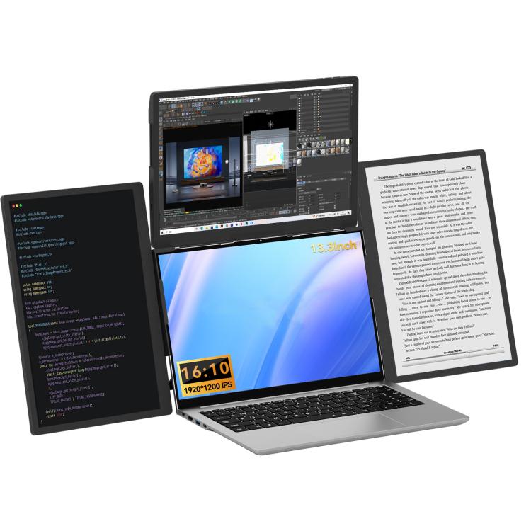 Arie 13 13.3 inch Expanded Display Triple Portable Monitor, US Plug, UK Plug, EU Plug