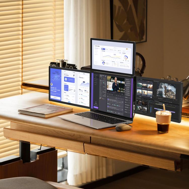 Arie 14 14 inch Expanded Display Triple Portable Monitor, US Plug, UK Plug, EU Plug