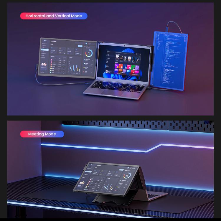 Leo 14 14 inch Expanded Display Dual Portable Monitor, US Plug, UK Plug, EU Plug