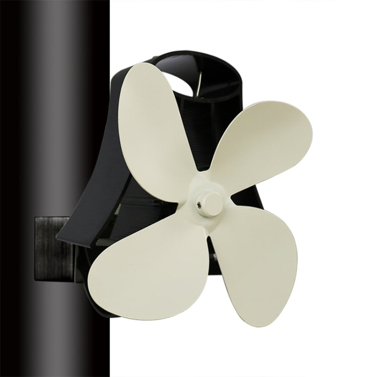 YL-105 4-Blade Aluminum Heat Powered Fireplace Stove Fan