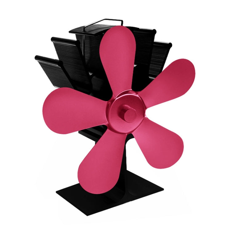 YL602 5-Blade High Temperature Metal Heat Powered Fireplace Stove Fan