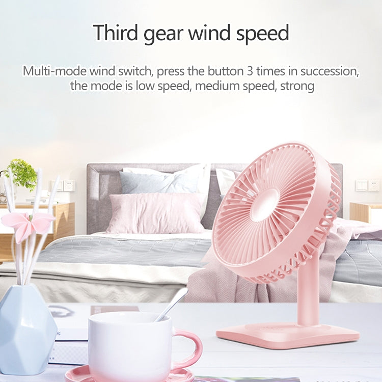 N11 Adjustable USB Charging Mute Desktop Electric Fan, with 3 Speed Control