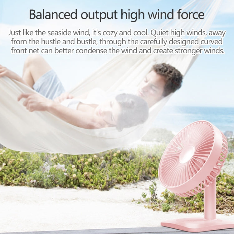 N11 Adjustable USB Charging Mute Desktop Electric Fan, with 3 Speed Control