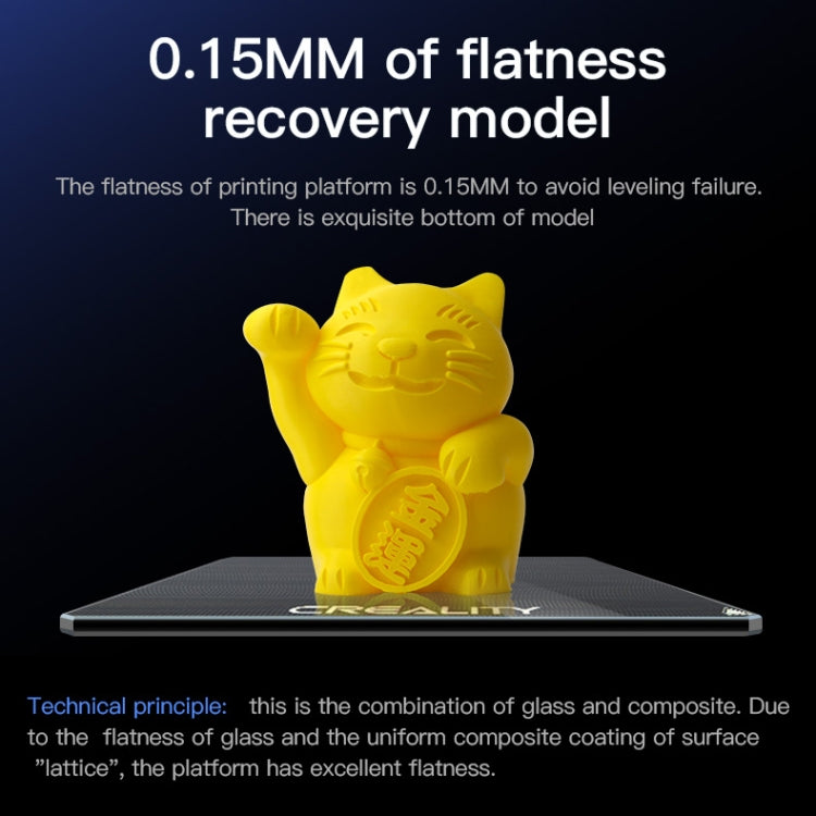 Creality Carborundum Glass Plate Platform Heated Bed Build Surface for Ender-3 3D Printer Part