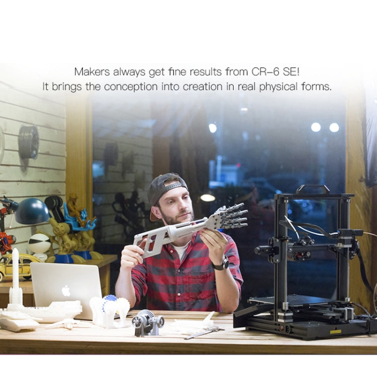 CREALITY CR-6 SE 350W Intelligent Leveling-free DIY 3D Printer, Print Size : 23.5 x 23.5 x 25cm, EU Plug