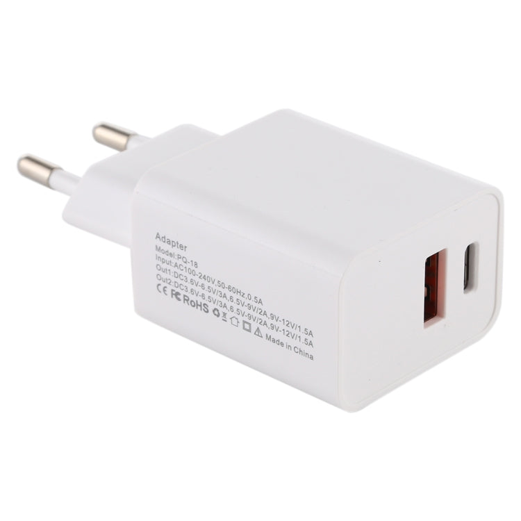 18W Power Adapter Plug Adapter EU Plug, EU Plug