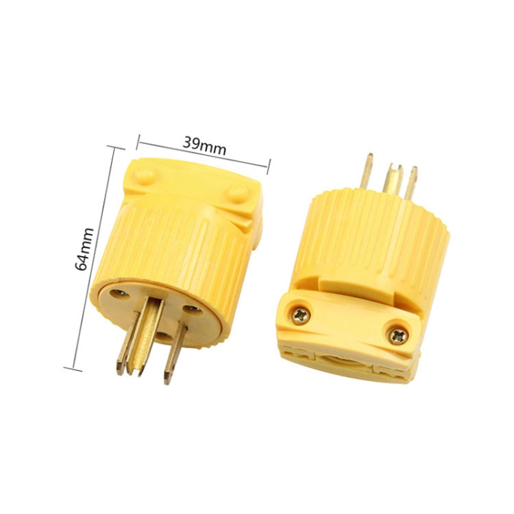 5-15P 125V Detachable Plug Adapter 15A Tripolar Power Adapter, US Plug
