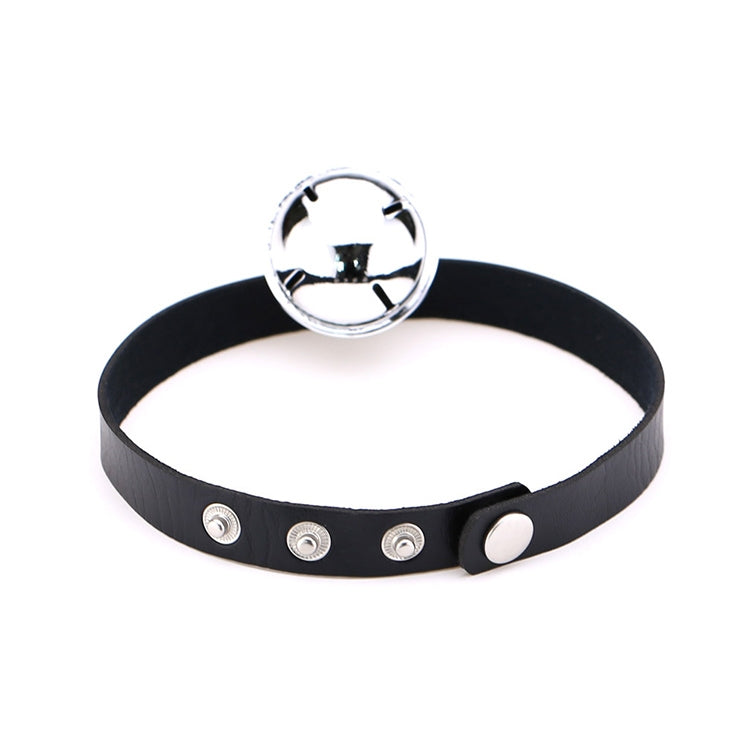 2 PCS Japanese Punk Style Rock Leather Collar Bell Pendant Female Clavicle Neck Necklace, Random Color Delivery