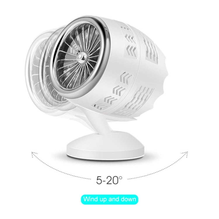 Portable Adjustable Mini USB Charging Air Convection Cycle Desktop Electric Fan Air Cooler, Support 2 Speed Control