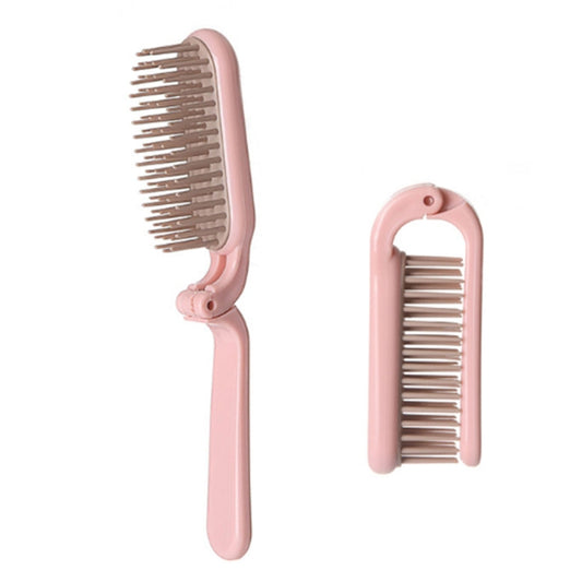 Portable Folding ABS Handle Makeup Hair Comb, Length: 18cm