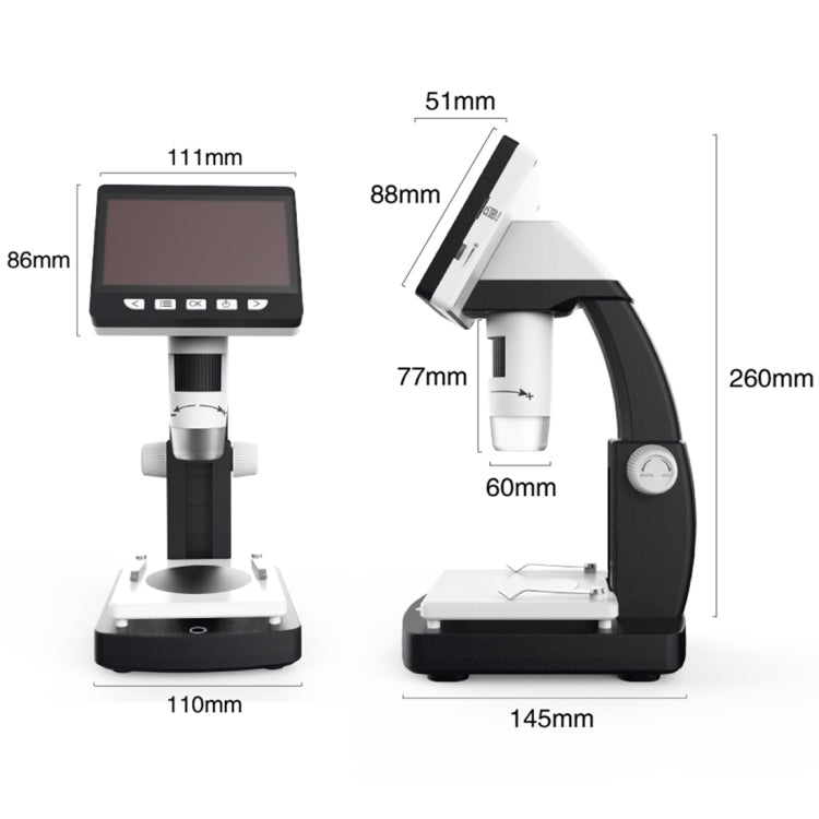 inskam306 1080P 4.3 inch Display Screen HDMI Port HD Digital Microscope
